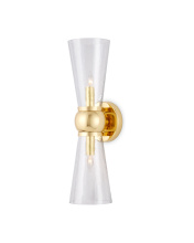 Currey 5800-0058 - Byford Brass Bath Wall Sconce