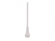 SNOC 1032-03 - Aluminum post - 3'' round welded base with access door and anchor bolts