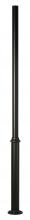 SNOC 1049-01 - Aluminum post - 3'' round fluted welded base with anchor bolts