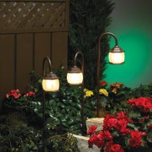 SNOC 83001BK - Vintage - Set of three 12 volt path lights and transformer - 83008